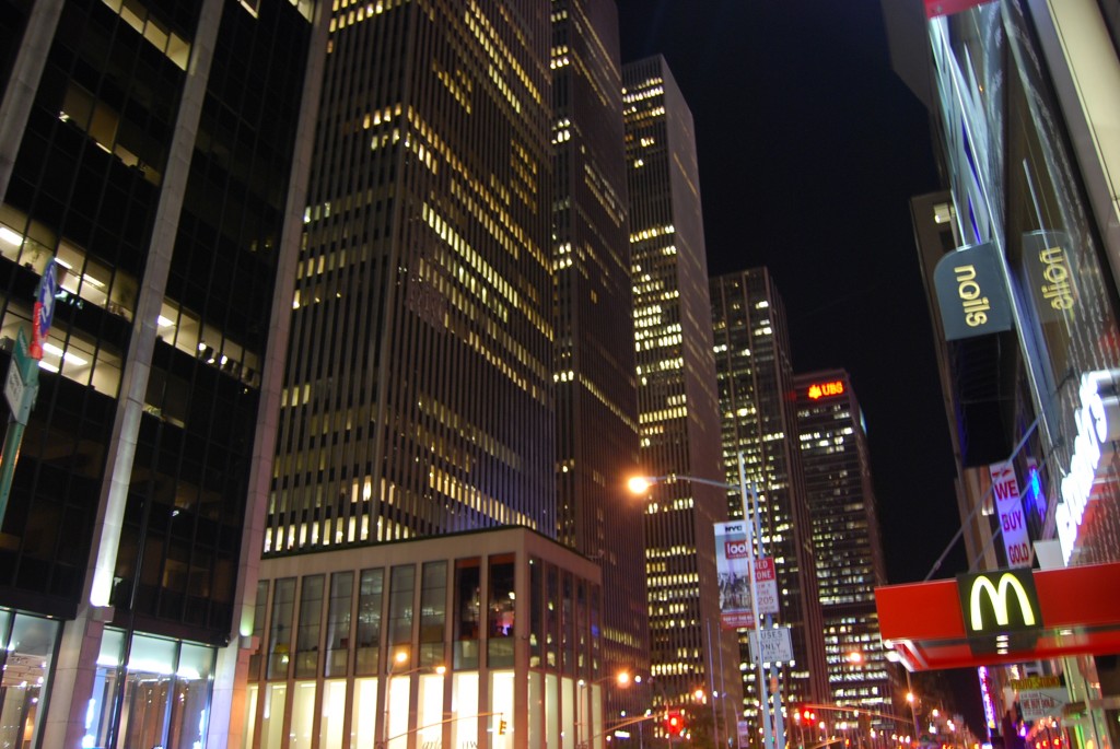 Ночной  Манхетен 9 октября 2010
