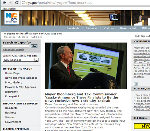 nyc gov webpage view тнсюпщм официальный сайт правительства Нью-Йорка