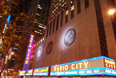Radio city Manhattan New York December 2010
