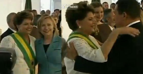 Chavez  Clinton Brazil 2011