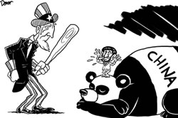 Китай США Ирак карикатура