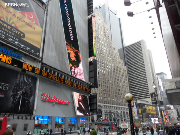 Times Square April 2 2011 New York NY Barack Obama get Osama bin Laden