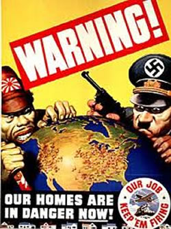 америкаский плакат пропаганда США Вторая мировая война