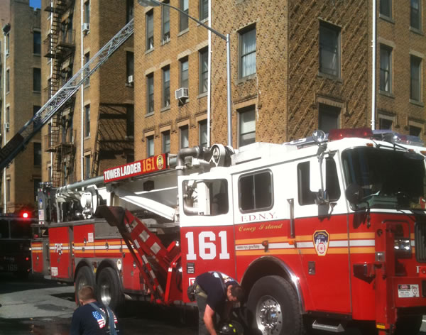 Firefighters on Brighton Beach Ave Brooklyn NY Septemper 16 2011 600