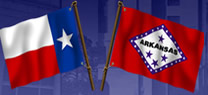Texarkana flags Texas and Arizona