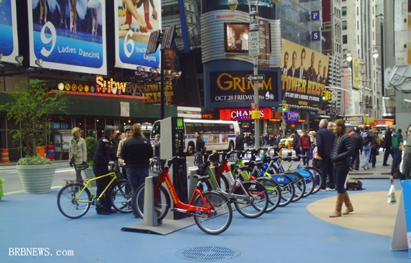 Velo bikes Times Square