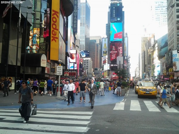 Times Square New York People Businessman Zoom