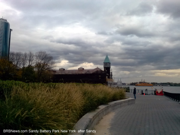 Hudson after Sandy Battery Park After Sandy 01