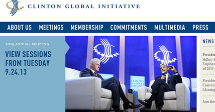 CLINTON GLOBAL INITIATIVE RUSSIAN NEW YORK USA NEWS