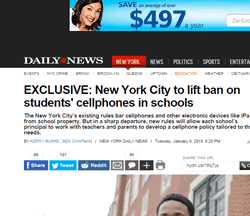 cellphones NY Allowed in schools Russian NewYork News
