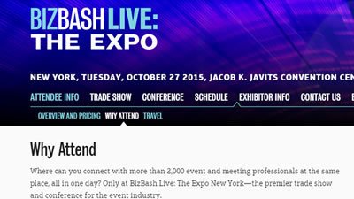 bizbashlive the expo NY Javits Center Manhattan