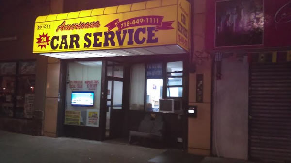 Car Service Taxi Brooklyn New York Ave U NYC Front Street View