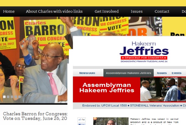 charlesbarronforcongress.com and Hakeem Jeffries Demicrat New York Election