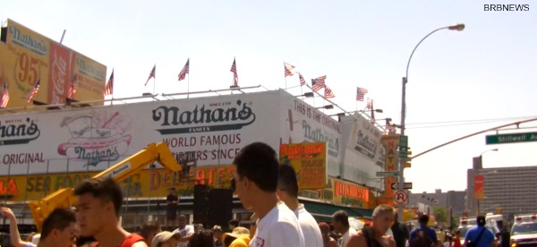 Nathans world famous Coney Island 2012 Russian New York