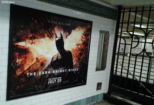 THe Dark Knight Rises July 20 New York 42 Street Subway Manhattan