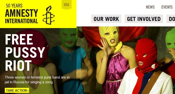 Amnisty International and Pussy Riot