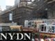 Упавшай постройка задела автобус в Нью-Йорке. Видео - building photo