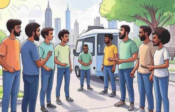 новости Жители Нью-Йорка которых выпустили из тюрьмы в новостях на фоне город американский юмор карикатура