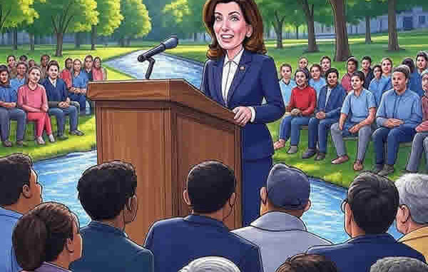 Нью-Йорк. Инициатива губернатора Хочул по выделению грантов на чистую воду в размере 20 миллионов долларов.