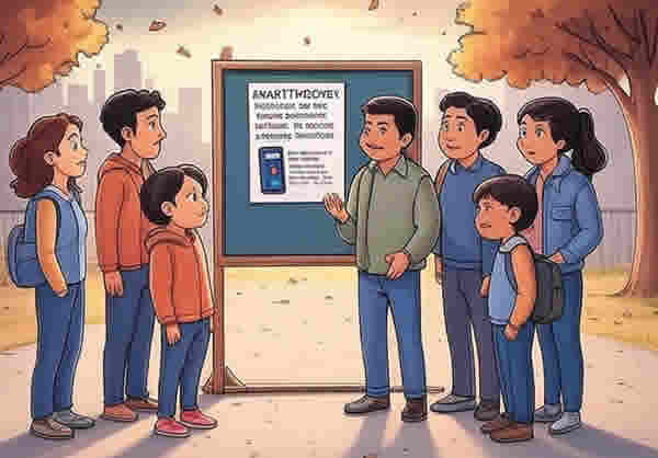 Нью-Йорк. Губернатор Хочул запускает веб-сайт, чтобы помочь родителям ознакомиться с политикой школьных ограничений использования смартфонов.