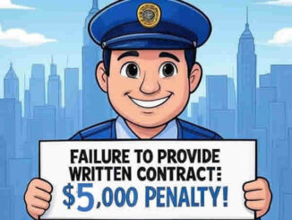provide a written contract to customers will face a civil penalty of at least $5,000!