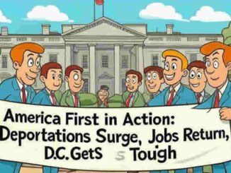 usa White House. America First in Action Deportations Surge Jobs Returns