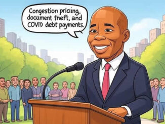 Новости Нью-Йорка. Мэр Эрик Адамс рассказывает о плате за пробки, краже документов и выплате задолженности по COVID