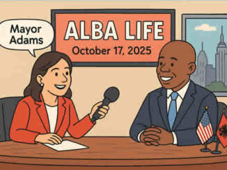 Новостии Нью-Йорка Адамс Албания ТВ