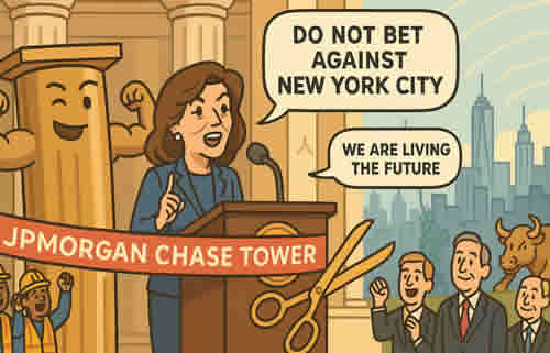 USA-news-Governor Kathy Hochul delivered remarks at the JPMorgan Chase Tower ribbon cutting