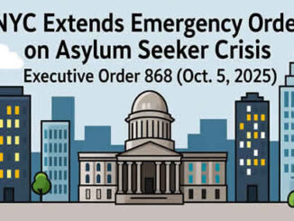Нью-Йорк продлевает действие чрезвычайного положения в отношении мигрантов — указ 868 (5 октября 2025 г.)