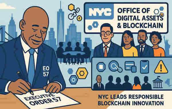 Mayor Eric Adams on Oct. 14 signed Executive Order 57 creating the New York City Office of Digital Assets and Blockchain