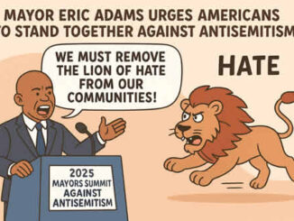 Мэр Эрик Адамс призывает к совместной борьбе с антисемитизмом на Саммите мэров Северной Америки 2025 года в Нью-Йорке