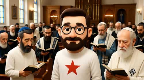 Захран Мамдани посетил еврейскую синагогу могилу Любавичевского раби после массового убийства евреев в Австралии на праздник Хануки - рисунок