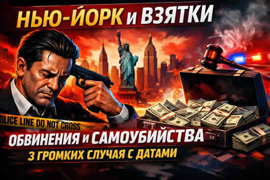 Нью-Йорк и взятки: когда коррупционные обвинения заканчивались самоубийством — 3 громких случая с датами