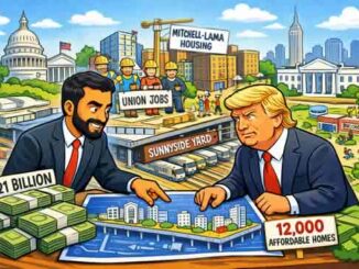 Новости Нью-Йорка - Мэр Мамдани просит Трампа денег на строительство "досутпного жилья" для замены населения ?