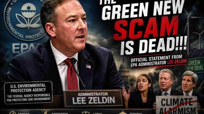 Глава EPA Ли Зелдин делает заявление о Green New Deal и климатической политике США