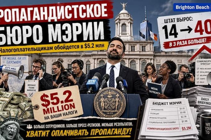 НАЛОГОПЛАТЕЛЬЩИКИ НЬЮ-ЙОРКА ОПЛАТЯТ СТОТЫСЯЧНЫЕ ЗАРПЛАТЫ  ПРОПАГАНДИСТАМ МАМДАНИ? - person in news image
