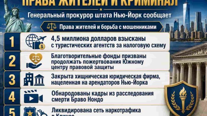Генеральный прокурор штата Нью-Йорк сообщает — архив за 25.05.2026 - news image