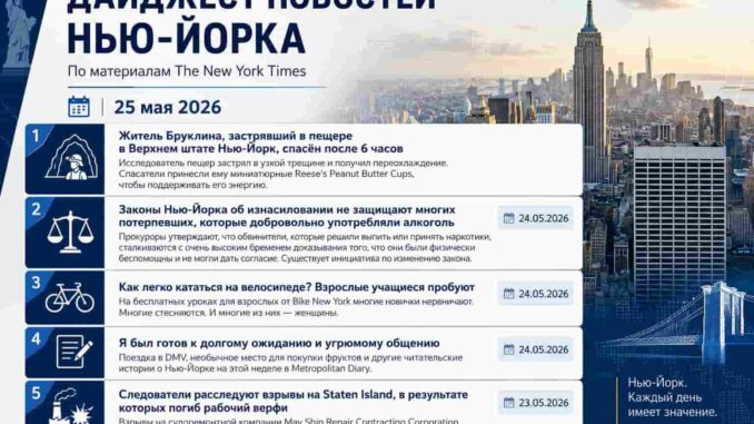 Новости Нью-Йорка от Нью-Йорк Таймс — архив за 25.05.2026 - news image