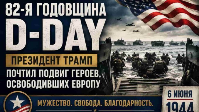 America 250: Президент Трамп почтил 82-ю годовщину D-Day и героев, освободивших Европу - news image