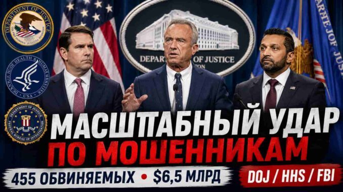 Аресты в США: Министерство юстиции Трампа  о схеме  мошенничества на $6,5 млрд в медицинском страховании - news image
