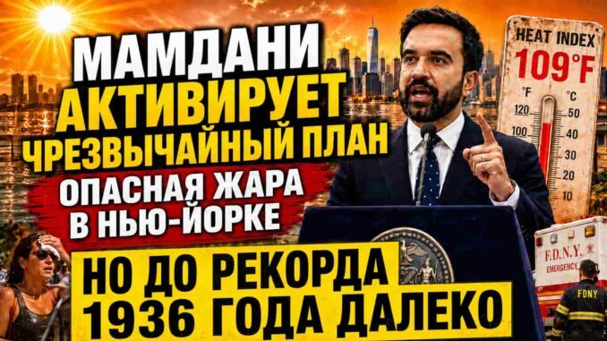 Мэр Мамдани активирует беспрецедентный план чрезвычайной ситуации из-за опасного повышения температуры - person in news image