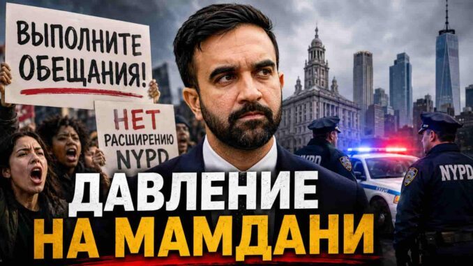 Союзники Мамдани протестуют против расширения NYPD и требуют выполнить обещания - person in news image