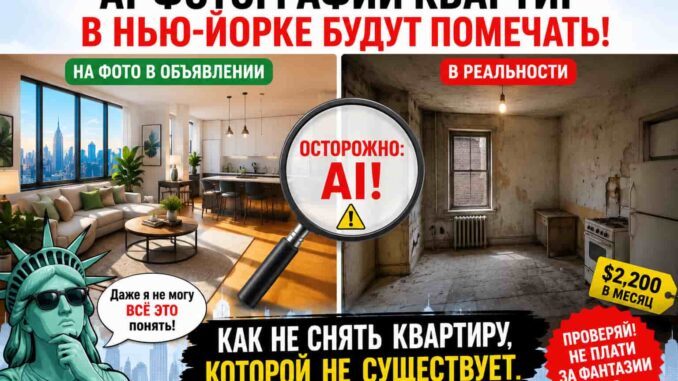 AI-фотографии квартир в Нью-Йорке будут помечать: как не снять квартиру, которой не существует - news image