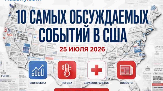 Десять наиболее обсуждаемых событий в США 25 июля 2026 года - news image
