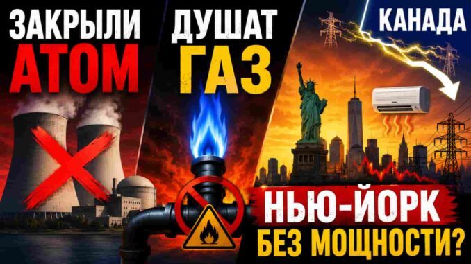 Энергетический капкан Нью-Йорка: как демократы закрыли атомную станцию, заменили ее газом, а потом начали запрещать и газ ( Почему кондиционерам не хватает электричества обычным летом 2026 ) - news image