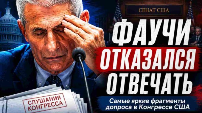 Фаучи отказался отвечать: самые яркие фрагменты допроса в Конгрессе США на русском языке - news image