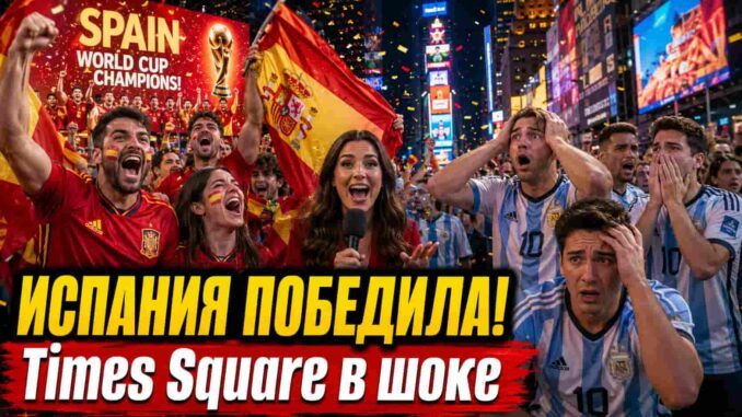 Испания победила, на Times Square в Манхеттене  внезапно стало тихо - news image