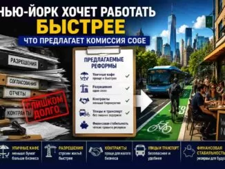 Нью-Йорк Комиссия по повышению эффективности работы правительства опубликовала предварительный отчет — главное отрытие: бюрократия работает медленно