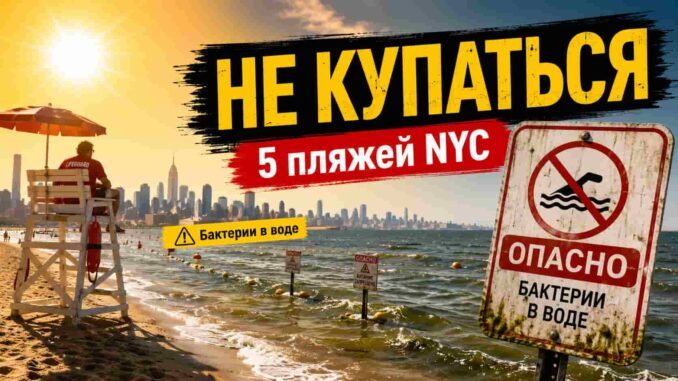 В Нью-Йорке не рекомендуют купаться на пяти пляжах: в воде обнаружен повышенный уровень бактерий - news image